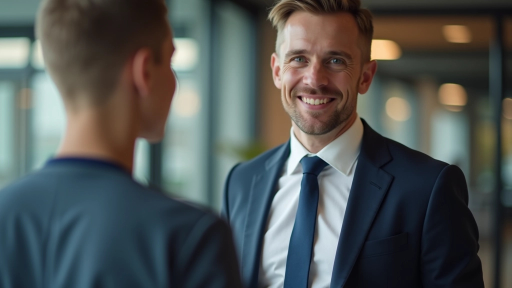 Team members in discussion with one person leaning forward attentively while another speaks in an engaged conversation